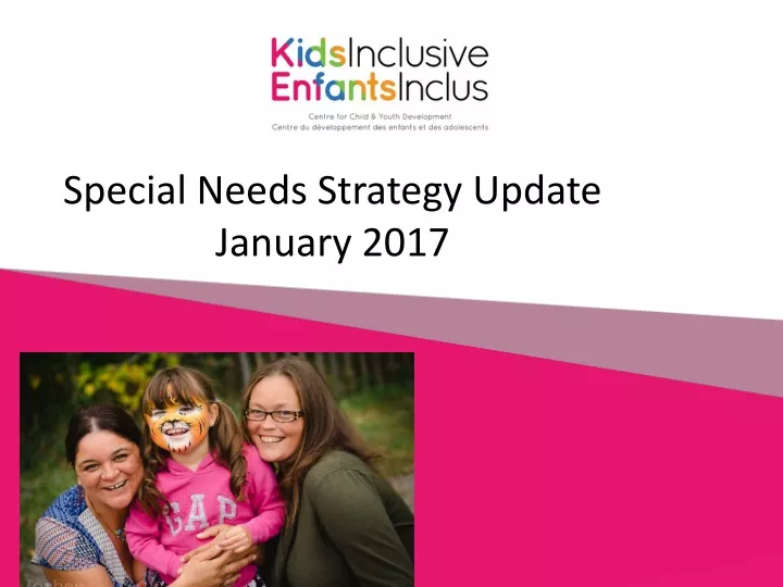 special needs strategy update january 2017