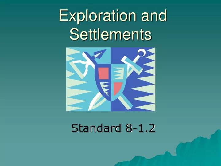 exploration and settlements
