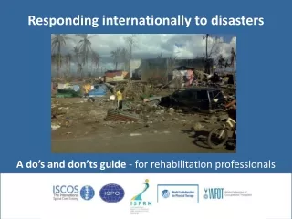 Responding internationally to disasters