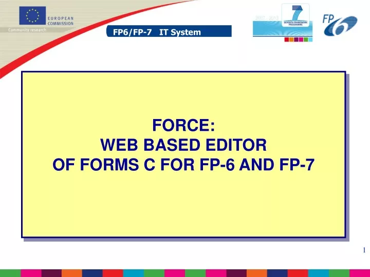 force web based editor of forms