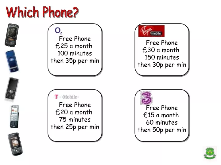 free phone 25 a month 100 minutes then 35p per min