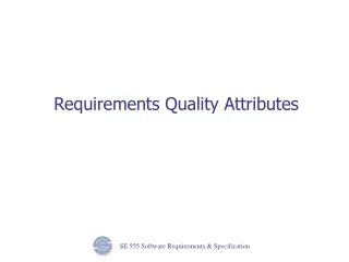 Requirements Quality Attributes