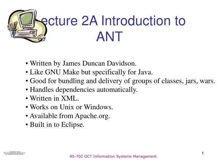 lecture 2a introduction to ant