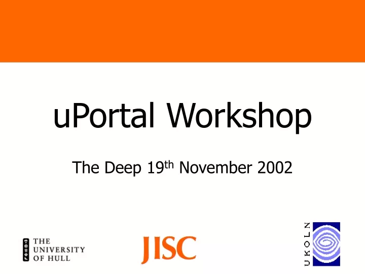 uportal workshop