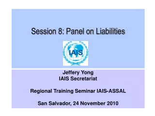 Session 8: Panel on Liabilities