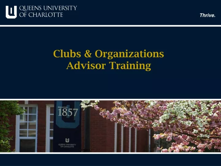 clubs organizations advisor training