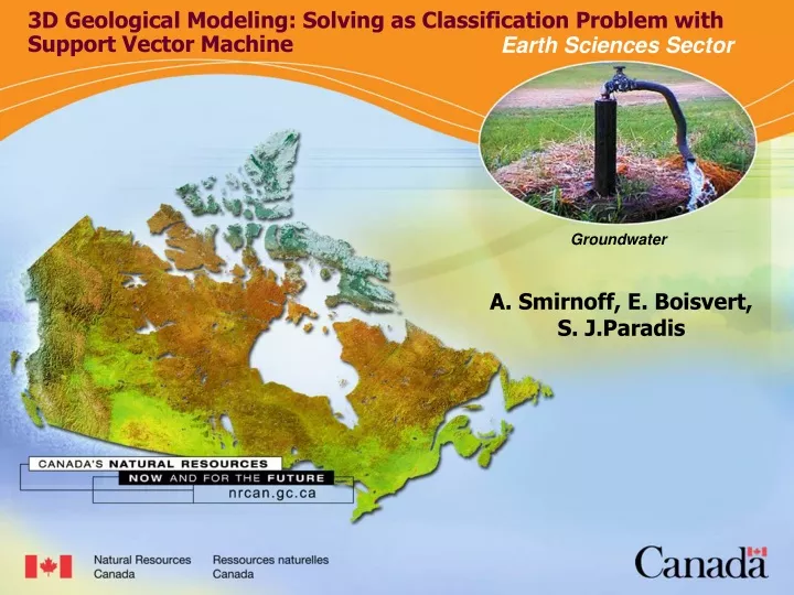 3d geological modeling solving as classification problem with support vector machine