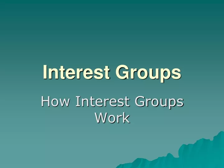 interest groups