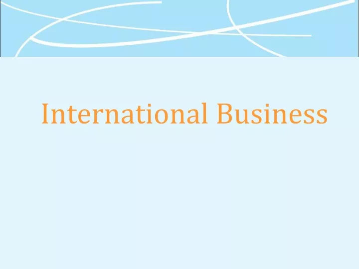 international business