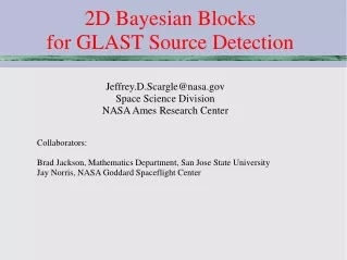 2D Bayesian Blocks for GLAST Source Detection
