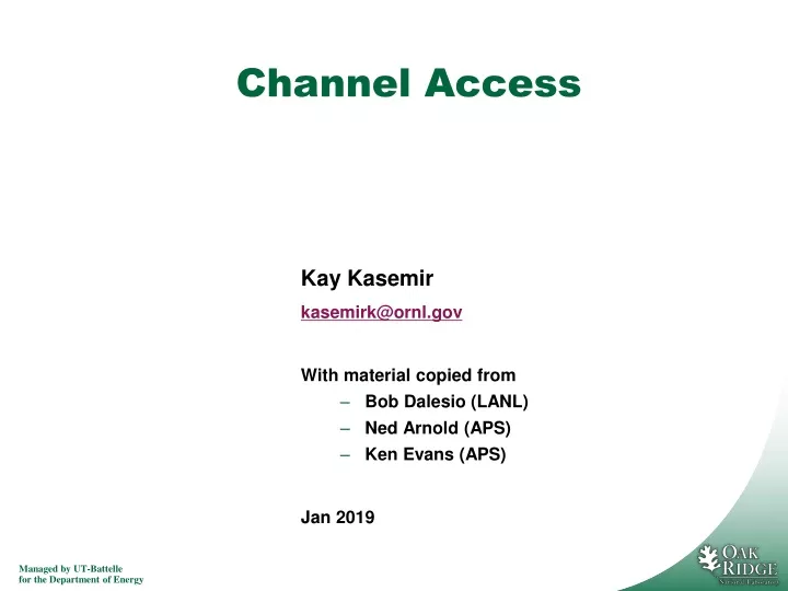 channel access