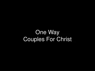 One Way Couples For Christ