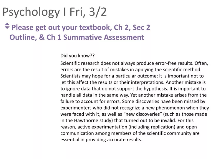 psychology i fri 3 2