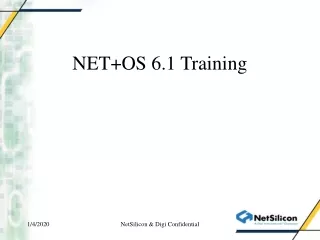 NET+OS 6.1 Training