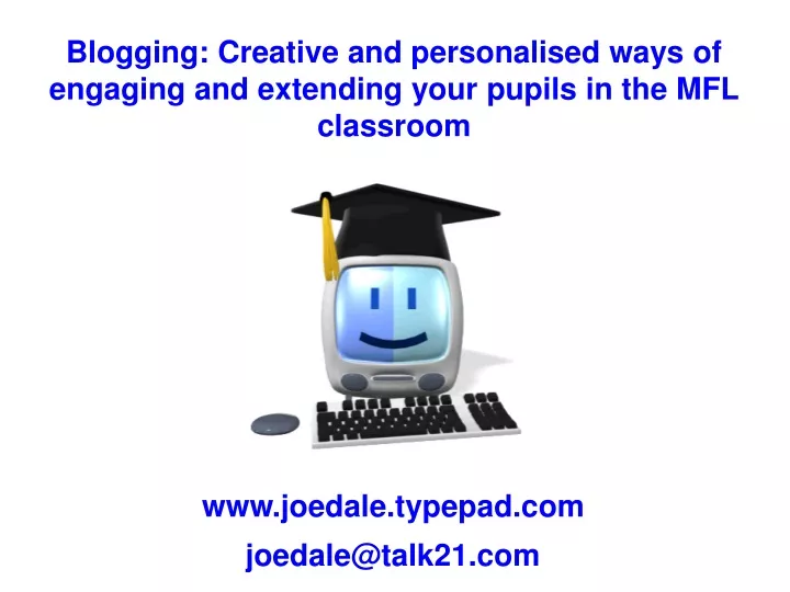 blogging creative and personalised ways