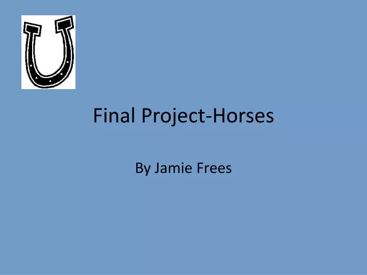final project horses