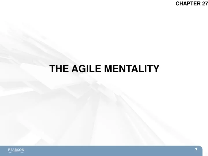 the agile mentality