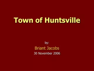 Town of Huntsville