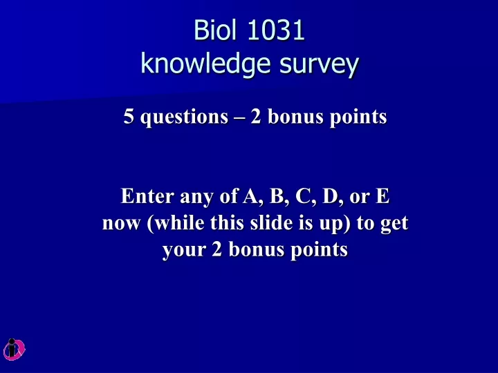 biol 1031 knowledge survey
