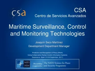 Maritime Surveillance, Control and Monitoring Technologies