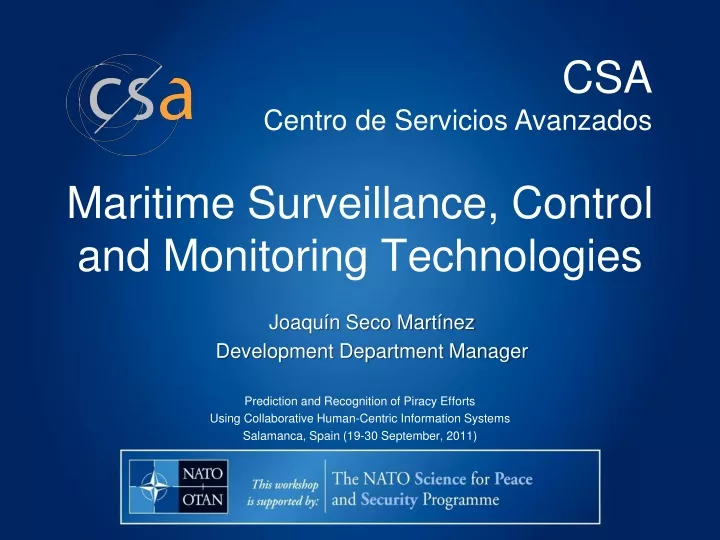 maritime surveillance control and monitoring technologies