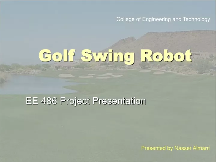 golf swing robot