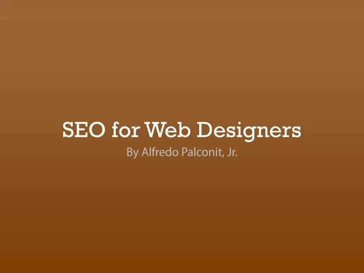 seo for web designers