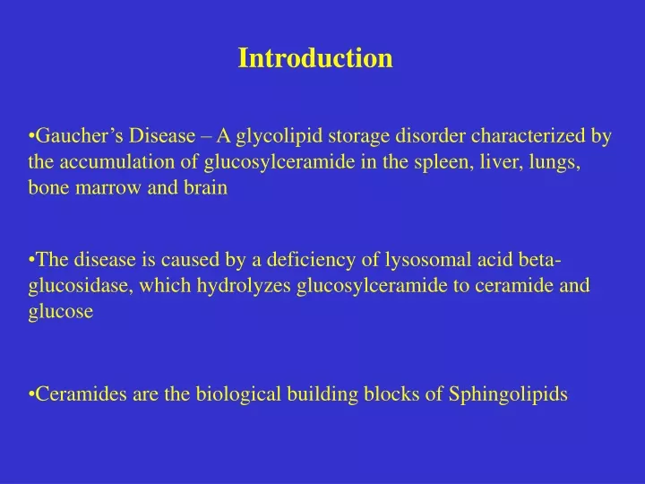 gaucher s disease a glycolipid storage disorder
