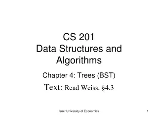 CS 201 Data Structures and Algorithms