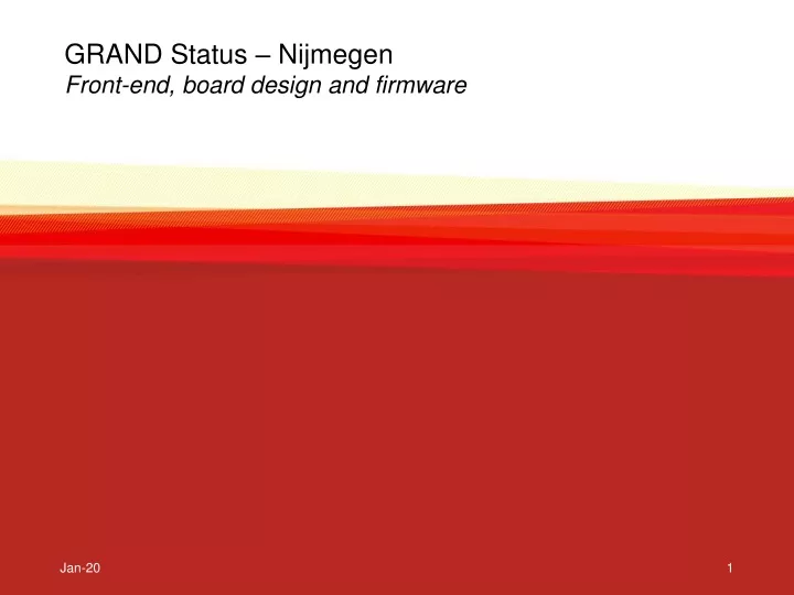 grand status nijmegen front end board design