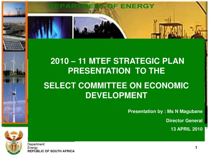 2010 11 mtef strategic plan presentation