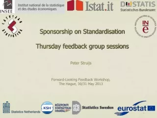 Sponsorship on Standardisation Thursday feedback group sessions