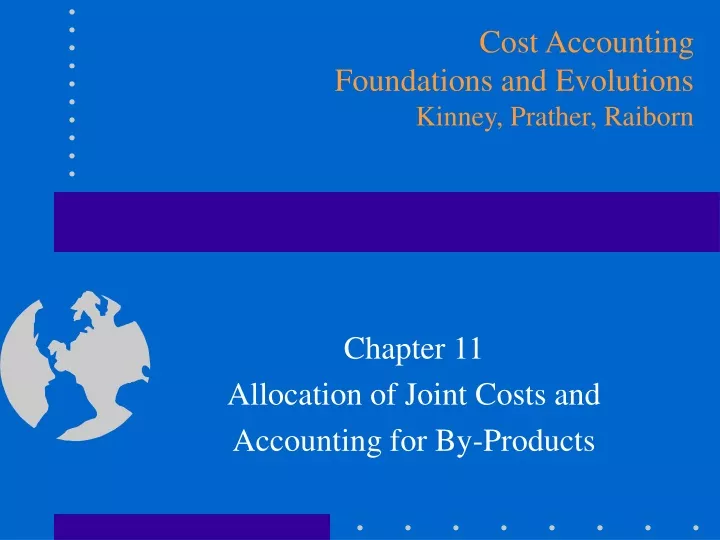 chapter 11 allocation of joint costs and accounting for by products