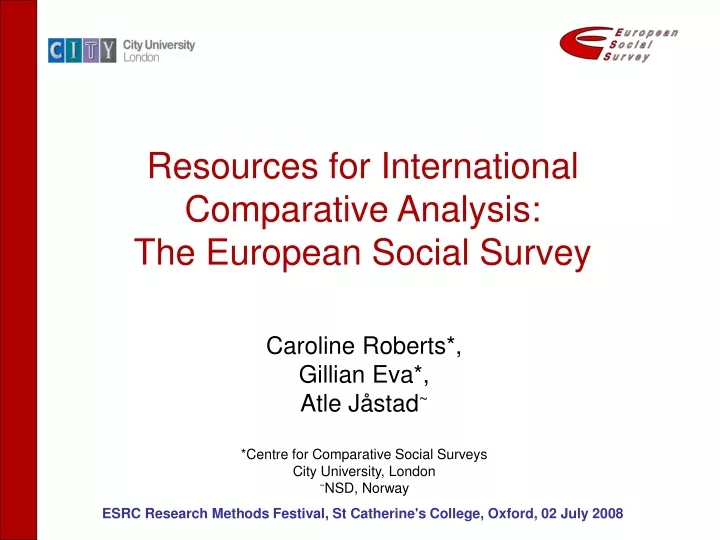 resources for international comparative analysis
