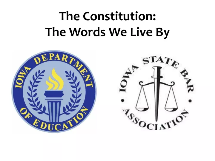 the constitution the words we live by