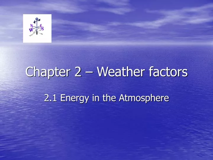 chapter 2 weather factors