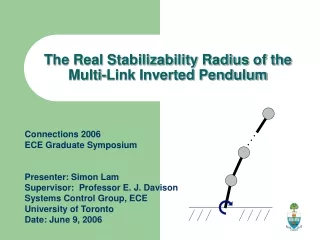 The Real Stabilizability Radius of the  Multi-Link Inverted Pendulum