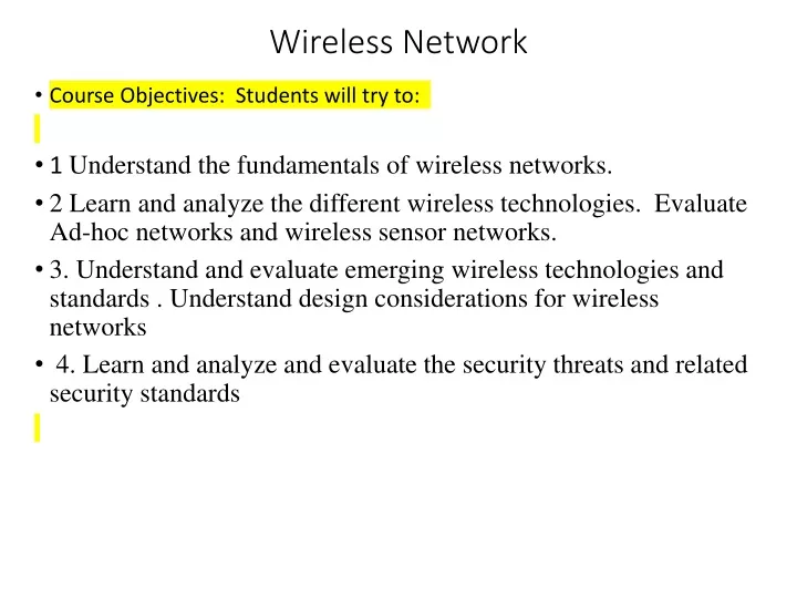 wireless network