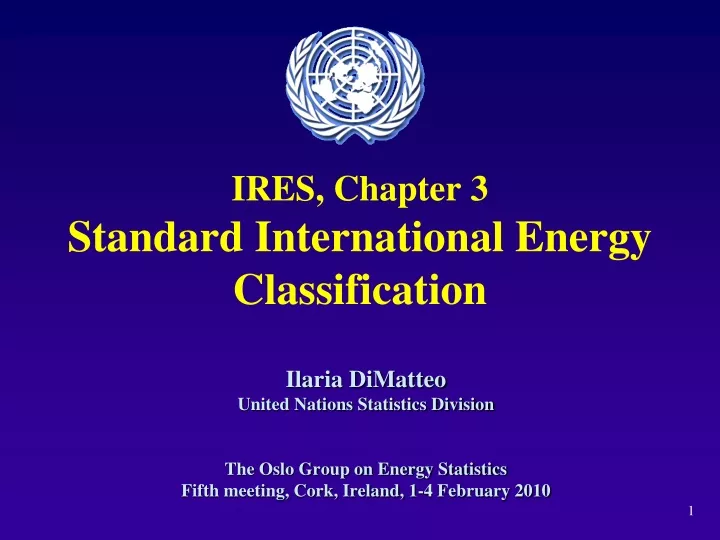 ires chapter 3 standard international energy classification