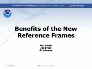 Benefits of the New Reference Frames Dru Smith Joe  Evjen 60 minutes