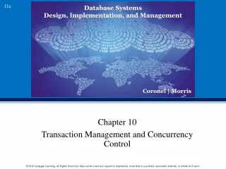 Chapter 10 Transaction Management and Concurrency Control