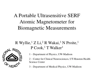 A Portable Ultrasensitive SERF Atomic Magnetometer for Biomagnetic Measurements
