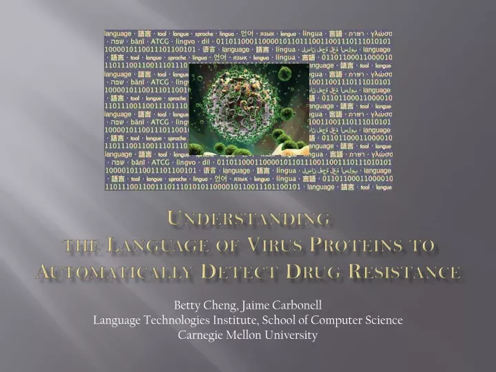 understanding the language of virus proteins to automatically detect drug resistance