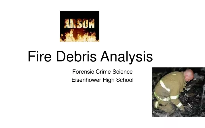 fire debris analysis