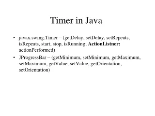Timer in Java