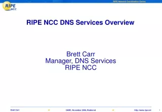 RIPE NCC DNS Services Overview