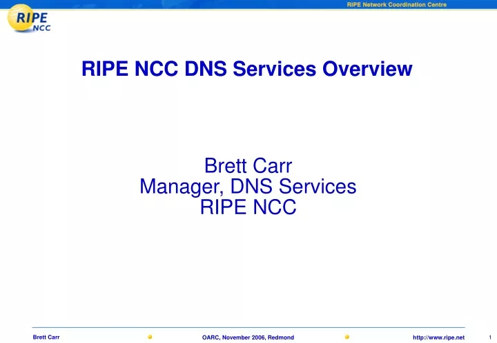 ripe ncc dns services overview