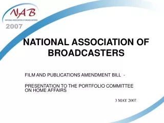 NATIONAL ASSOCIATION OF BROADCASTERS