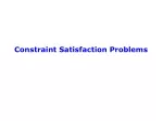 Constraint Satisfaction Problems