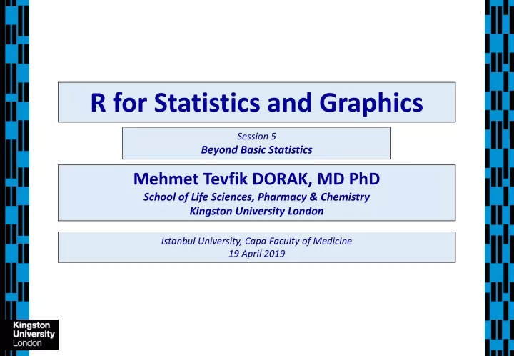 r for statistics and graphics